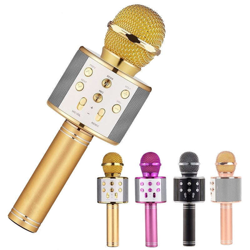 Wireless Microphone Portable Bluetooth Mini Home Ktv For Music Playing Singing Speaker Player | Orazek UK Ltd