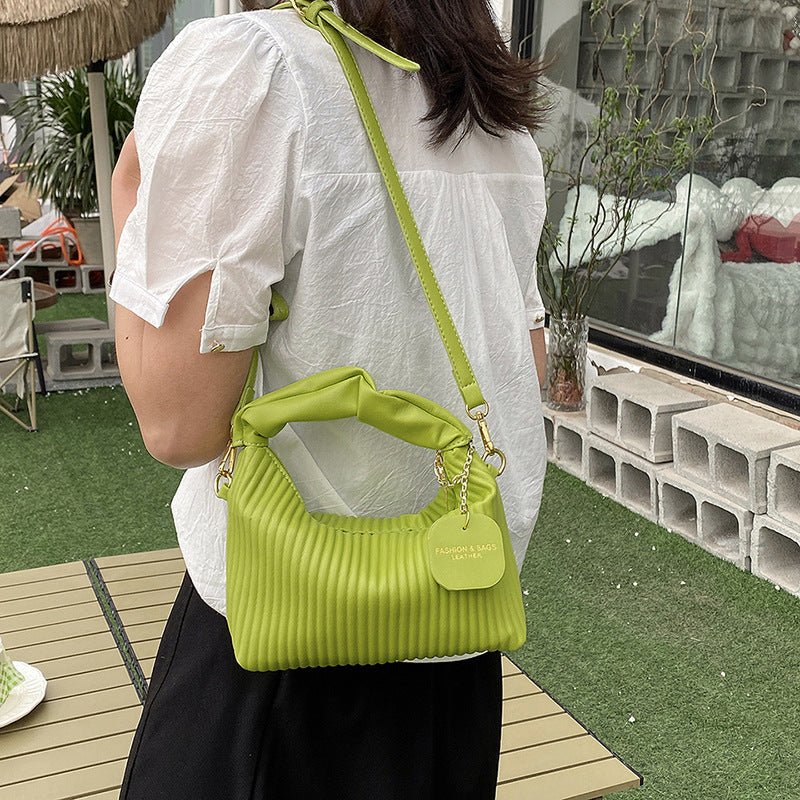 Women Fashion Crossbody Bag PU Leather Pleated Cloud Small Tote Bags Casual Simple Elegant Temperament Messenger Bags | Orazek UK Ltd