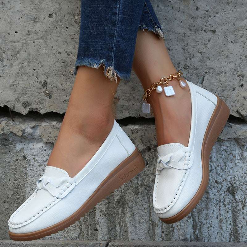 Women Flats Shoes Weave Design Soft Spring Summer Shoes | Orazek UK Ltd