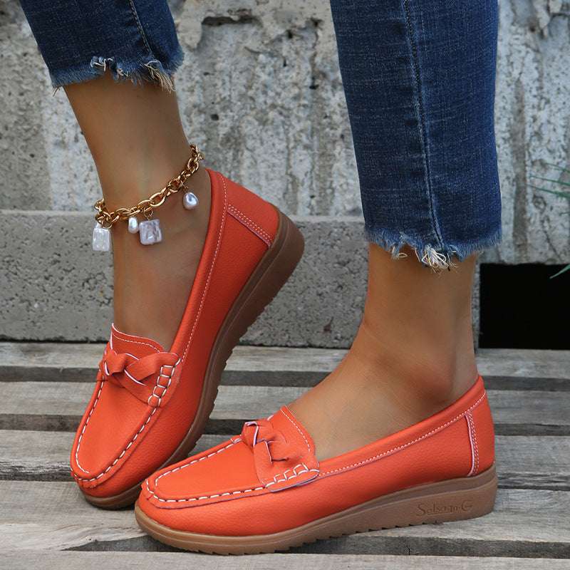 Women Flats Shoes Weave Design Soft Spring Summer Shoes | Orazek UK Ltd
