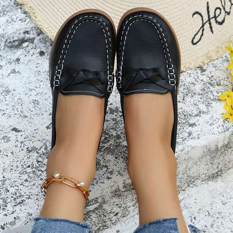 Women Flats Shoes Weave Design Soft Spring Summer Shoes | Orazek UK Ltd