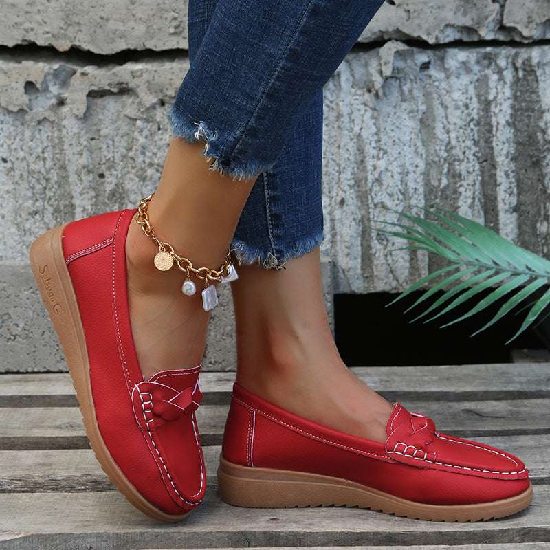 Women Flats Shoes Weave Design Soft Spring Summer Shoes | Orazek UK Ltd