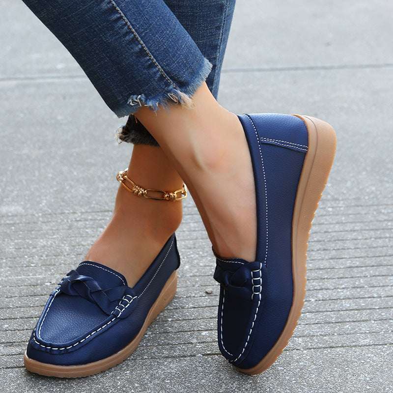 Women Flats Shoes Weave Design Soft Spring Summer Shoes | Orazek UK Ltd