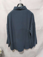 Women's Pleated Lapel Blouse
