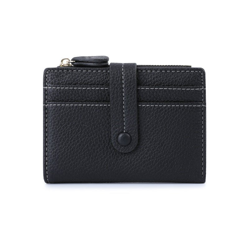 Women Short Wallets PU Leather Plaid Female Purses Solid Card Holder Wallet Fashion Woman Small Wallet With Coin Purse | Orazek UK Ltd