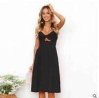 Women Summer Dresses Sleeveless Backless Strap Long Close-fitting Sheath Female Party Evening Dresses Vestidos | Orazek UK Ltd