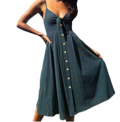 Women Summer Dresses Sleeveless Backless Strap Long Close-fitting Sheath Female Party Evening Dresses Vestidos Orazek UK Ltd