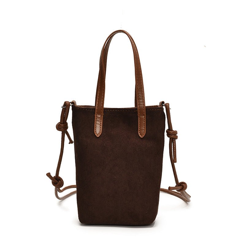 Women's Crossbody Bag Autumn And Winter Retro Leopard Print Shoulder Bag Anime New Versatile Suede Phone Bag | Orazek UK Ltd