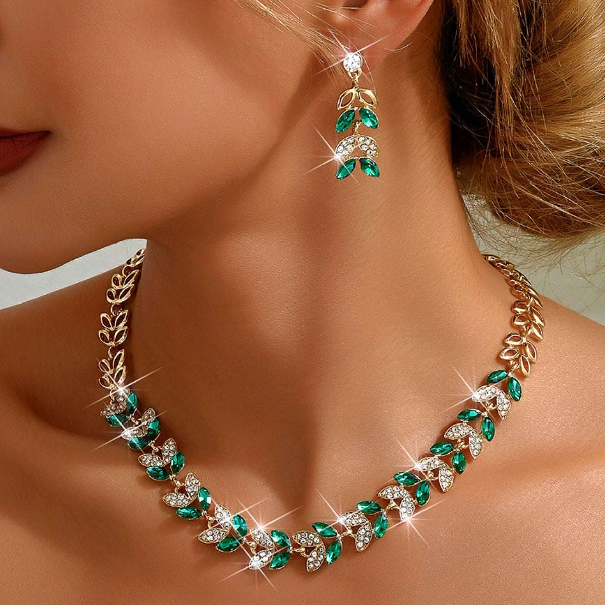 Women's Earrings And Necklace Two-Piece Set | Orazek UK Ltd