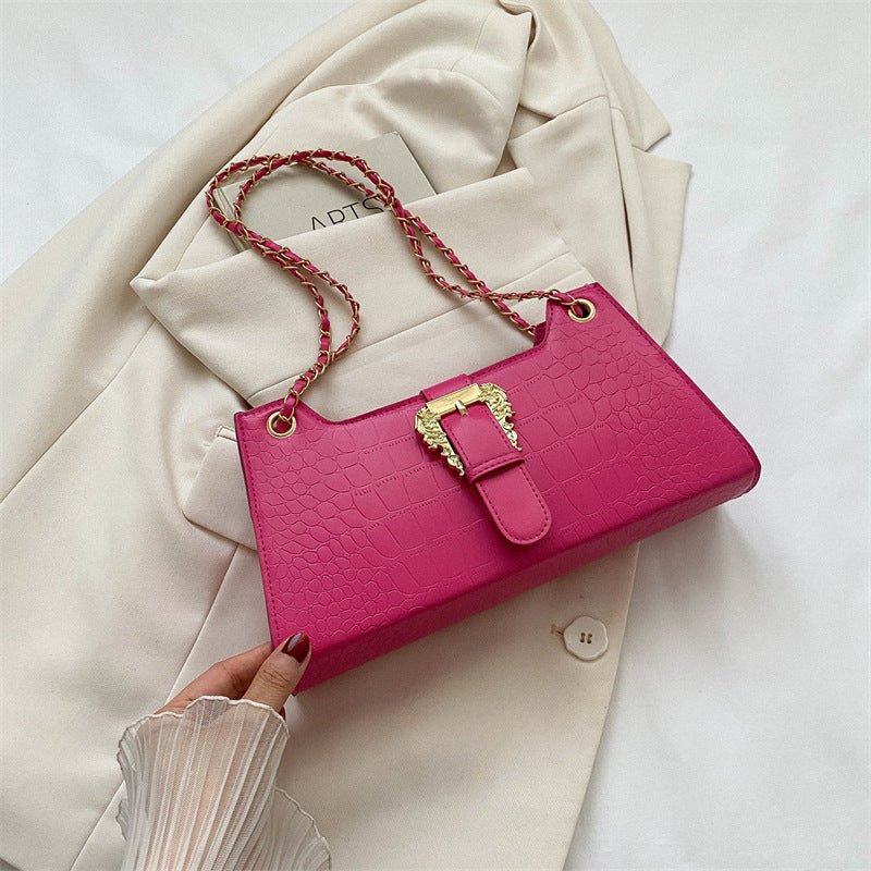 Women's Fashion Simple Chain Fashion Bag Shoulder Bag Casual Trend Crossbody Small Square Bag | Orazek UK Ltd