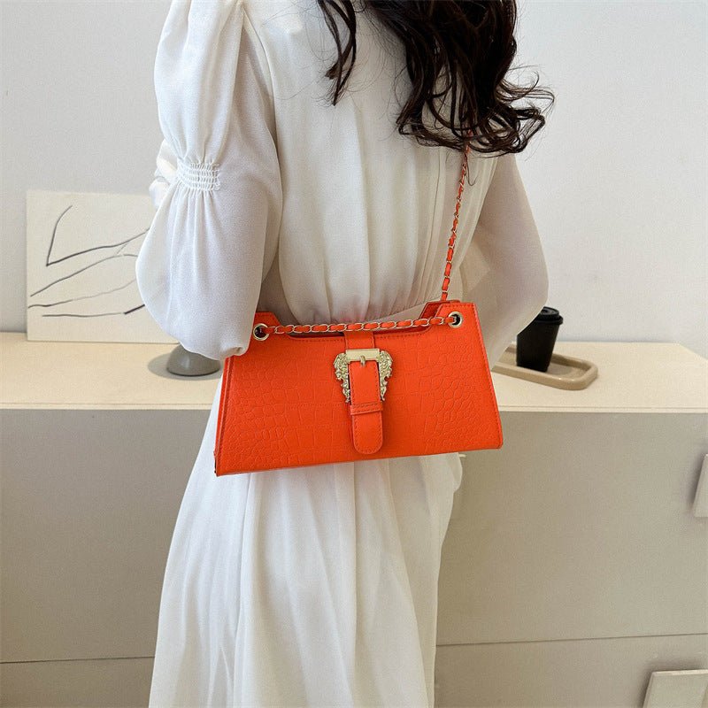 Women's Fashion Simple Chain Fashion Bag Shoulder Bag Casual Trend Crossbody Small Square Bag | Orazek UK Ltd
