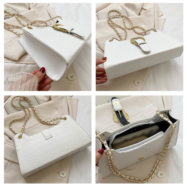 Women's Fashion Simple Chain Fashion Bag Shoulder Bag Casual Trend Crossbody Small Square Bag | Orazek UK Ltd