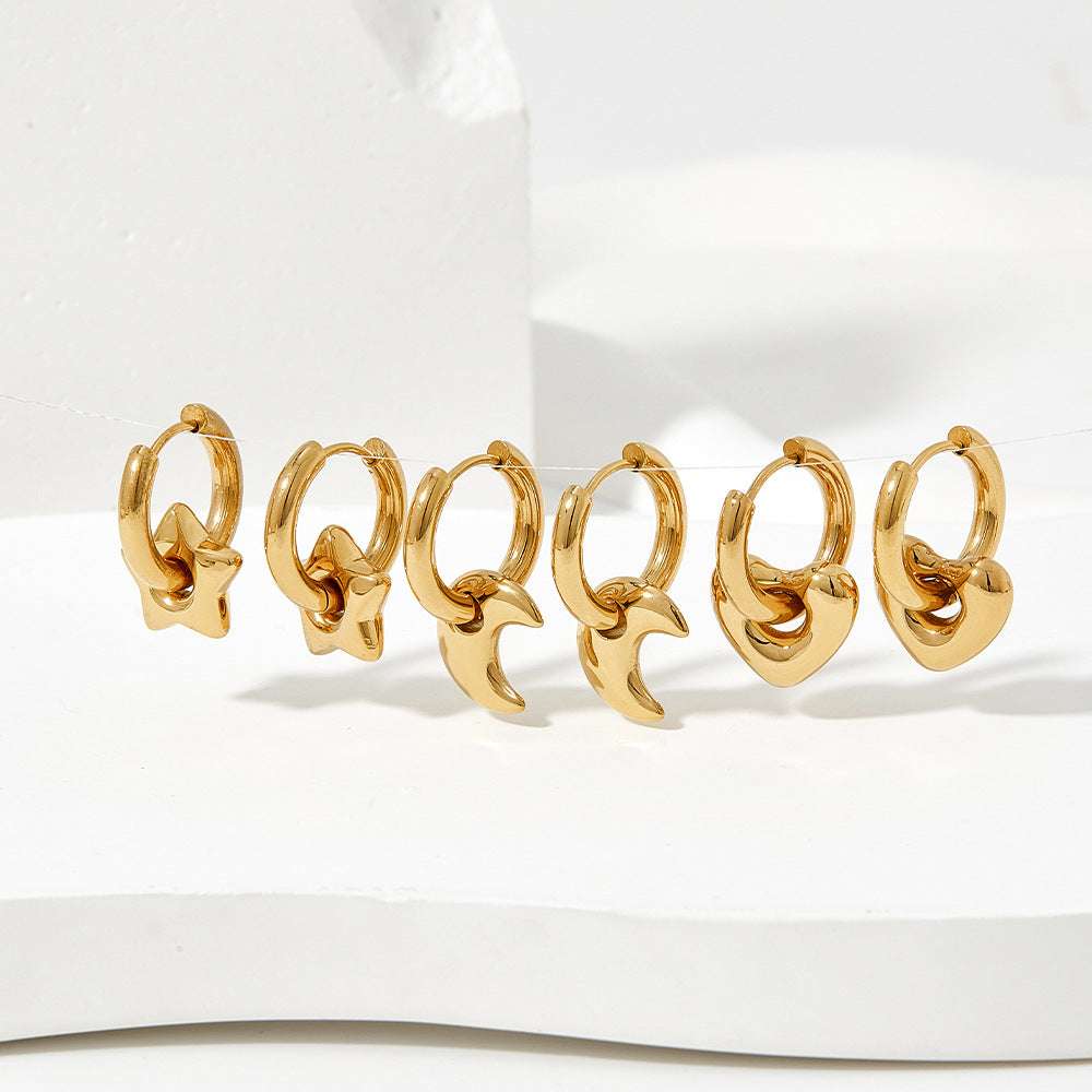 XINGX Earrings Stainless Steel Glossy Earrings | Orazek UK Ltd