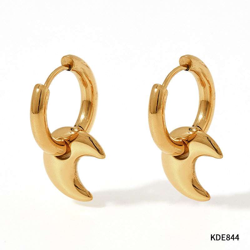 XINGX Earrings Stainless Steel Glossy Earrings | Orazek UK Ltd