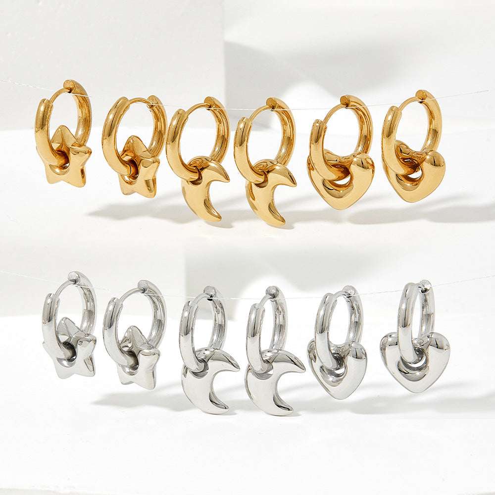 XINGX Earrings Stainless Steel Glossy Earrings | Orazek UK Ltd