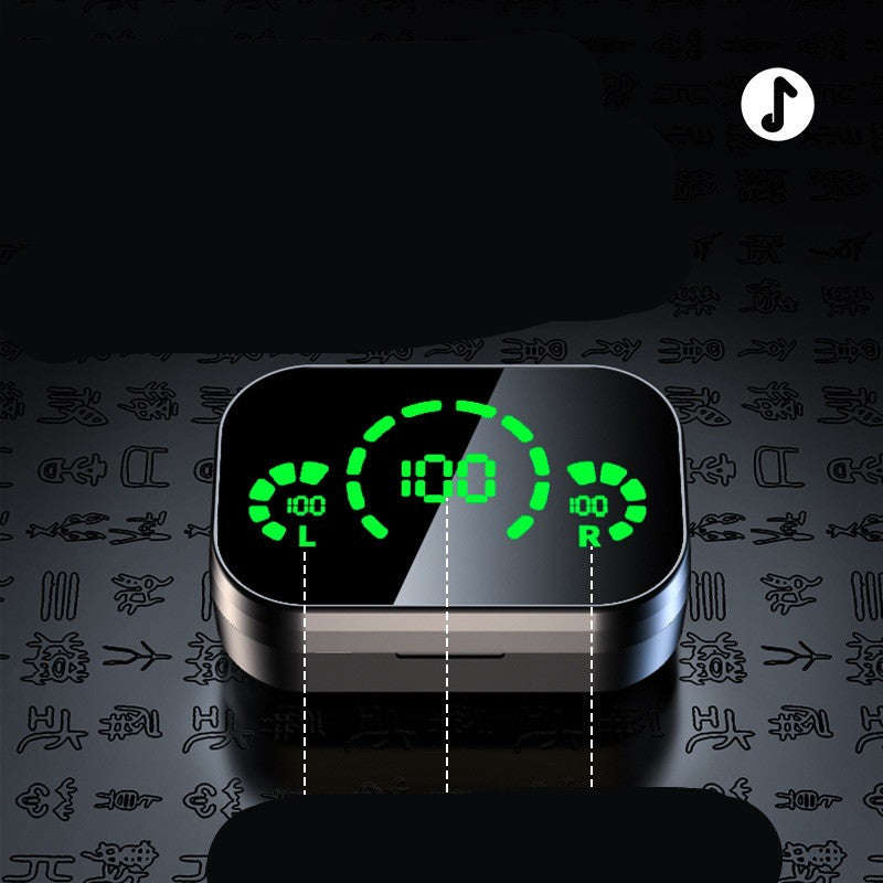 YD03 Wireless Bluetooth-compatible Headset TWS Large Screen Smart Digital Display In Ear Breathing Light | Orazek UK Ltd