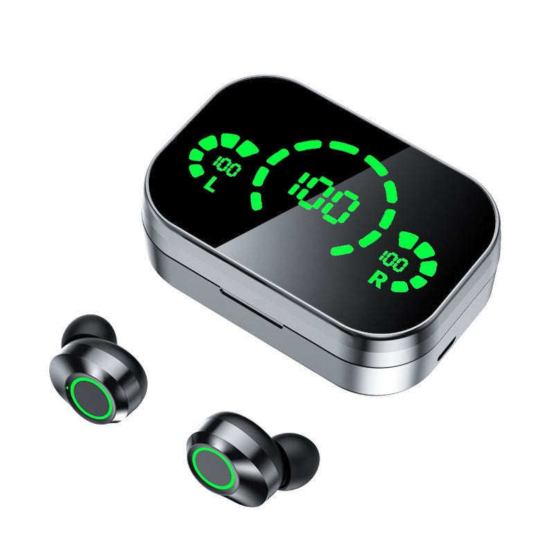 YD03 Wireless Bluetooth-compatible Headset TWS Large Screen Smart Digital Display In Ear Breathing Light | Orazek UK Ltd