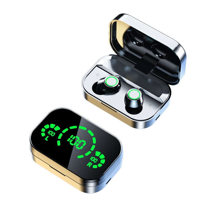 YD03 Wireless Bluetooth-compatible Headset TWS Large Screen Smart Digital Display In Ear Breathing Light | Orazek UK Ltd