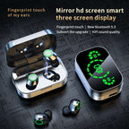 YD03 Wireless Bluetooth-compatible Headset TWS Large Screen Smart Digital Display In Ear Breathing Light | Orazek UK Ltd