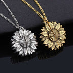 You Are My Sunshine Sunflower Necklace for Women and Men | Orazek UK Ltd