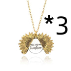 You Are My Sunshine Sunflower Necklace for Women and Men | Orazek UK Ltd