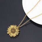 You Are My Sunshine Sunflower Necklace for Women and Men | Orazek UK Ltd