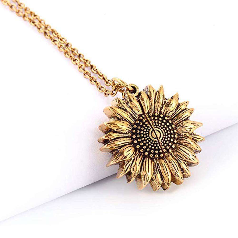 You Are My Sunshine Sunflower Necklace for Women and Men Orazek UK Ltd