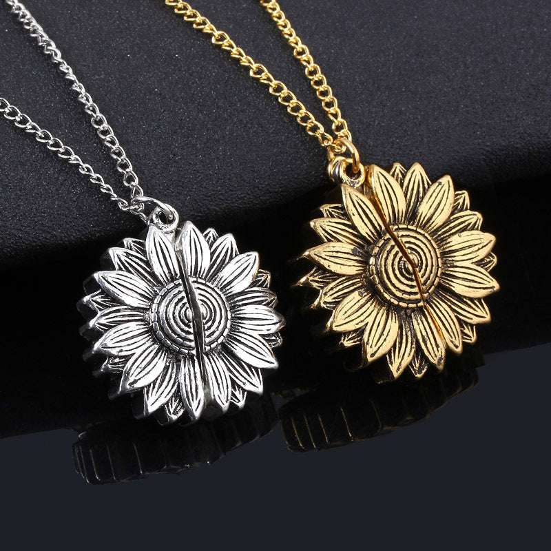 You Are My Sunshine Sunflower Necklace for Women and Men Orazek UK Ltd