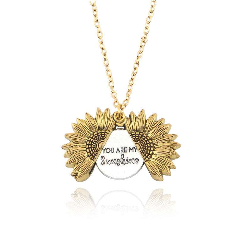 You Are My Sunshine Sunflower Necklace for Women and Men Orazek UK Ltd