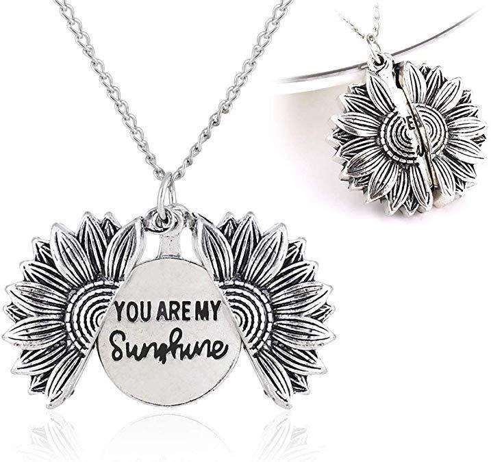 You Are My Sunshine Sunflower Necklace for Women and Men Orazek UK Ltd