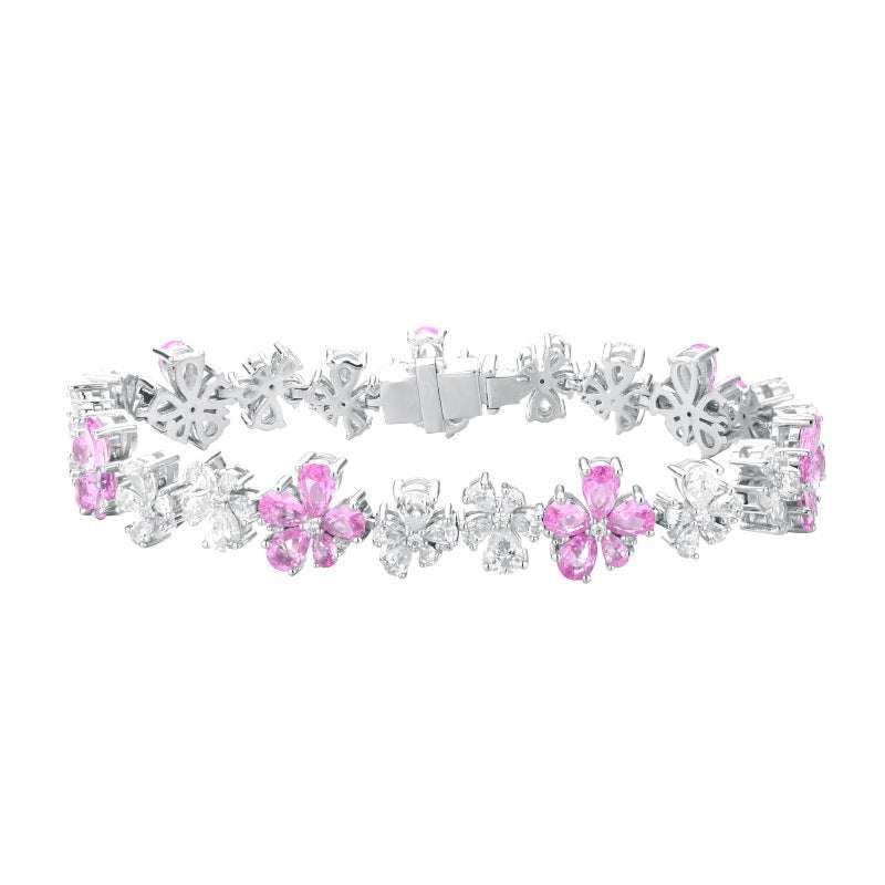 Zircon Cherry Blossom Fashion Banquet Bracelet | Orazek UK Ltd