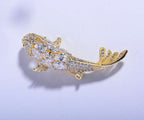 Zircon Koi Brooch Men'S And Women'S Brooch | Orazek UK Ltd