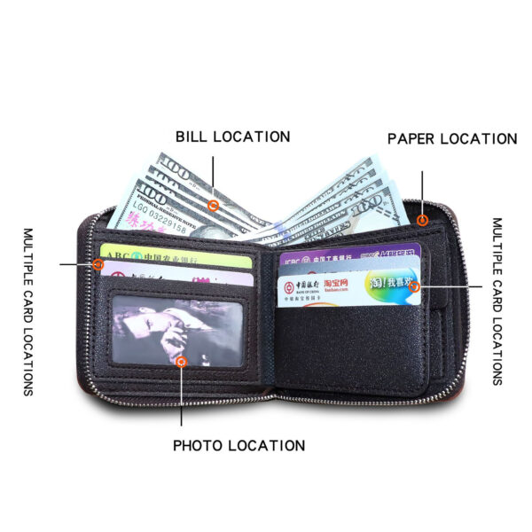 Men's Card Wallet Short Classic Fashion Casual Wallet - Image 5